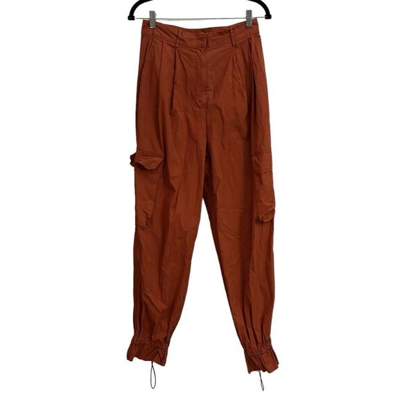 Drae Rusty Orange Parachute Relax Minimalist Jogger Pant with Pockets Med - Picture 2 of 9